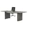Mayline Rectangle Medina 8' Conference Table, 96 W, 42 L, 29.5 H, Wood Top, Grey MNC8LGS - alternate 3